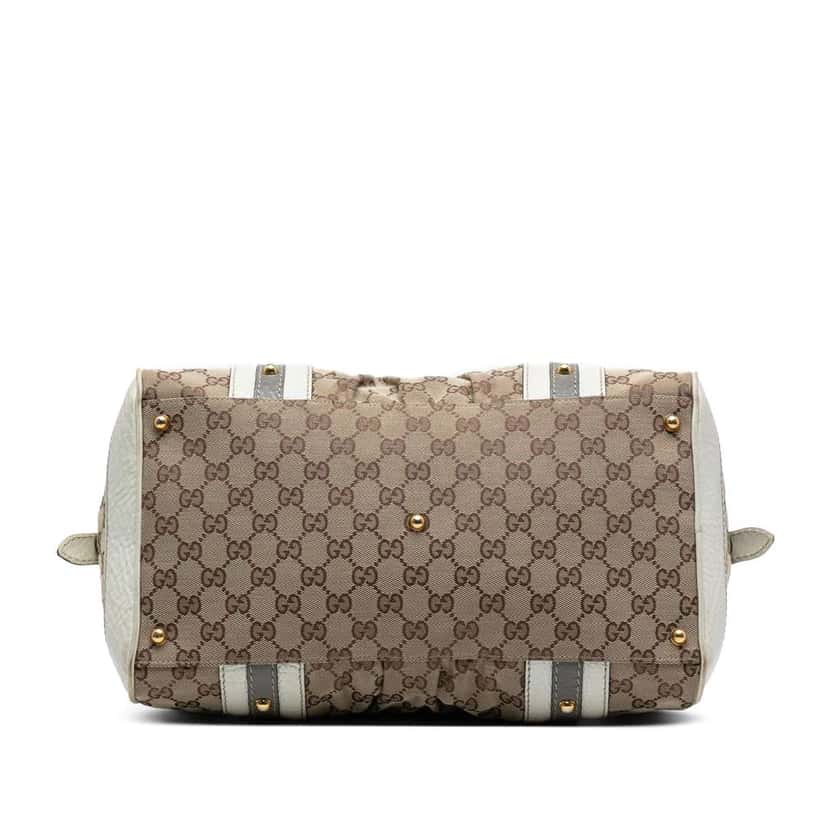 Gucci Medium GG Canvas Interlocking G Boston Bag Brown Canvas Good condition - Inside View