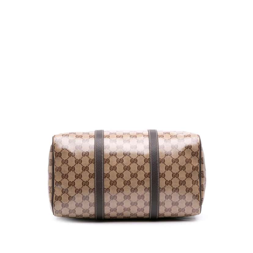 Gucci Medium GG Crystal Joy Boston Bag Brown Canvas Good condition - Inside View