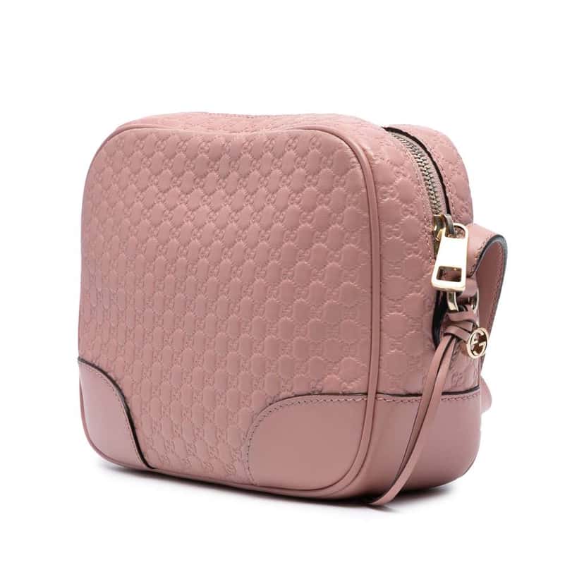 Gucci Microguccissima Bree Crossbody Pink Leather Very good condition - Back View