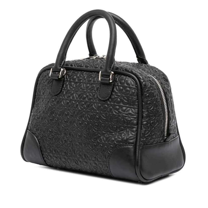 Loewe Small Anagram Embossed Leather Amazona 75 Black Leather Good condition - Back View