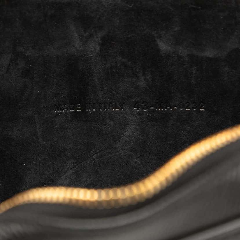 Dior Grained Calfskin Caro Double Pouch Black Leather Good condition - Box View