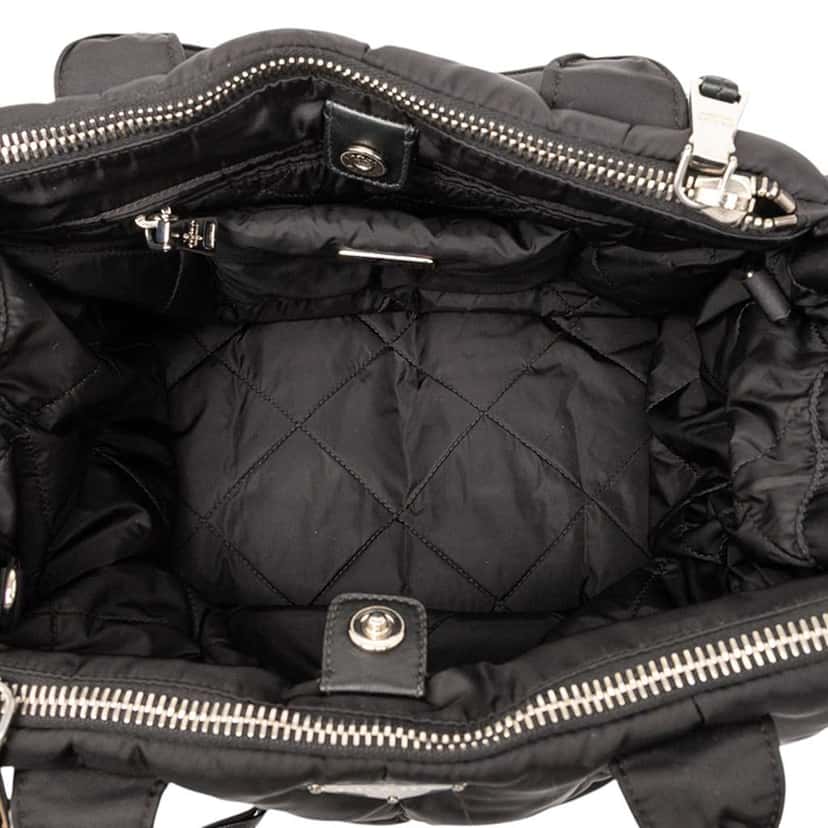 Prada Tessuto Bomber Satchel Black Good condition - Model View