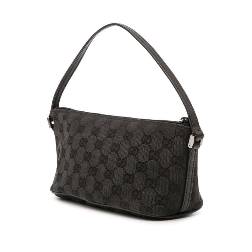 Gucci GG Canvas Boat Black Canvas Good condition - Back View