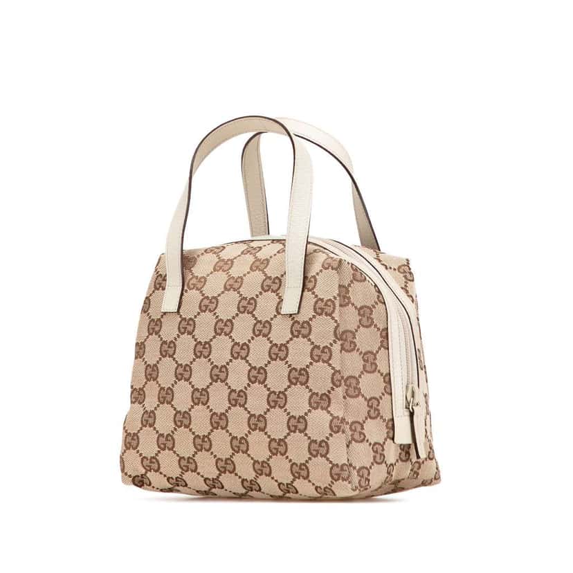 Gucci GG Canvas Handbag Brown Canvas Good condition - Back View