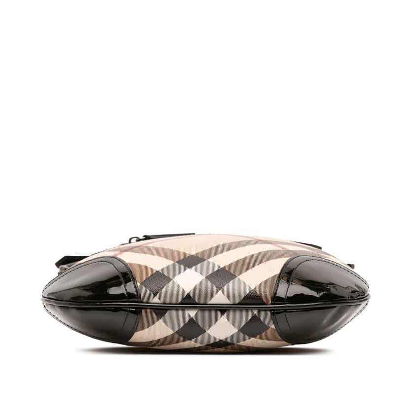 Burberry Supernova Check Coated Canvas Dryden Crossbody Brown Canvas Good condition - Inside View