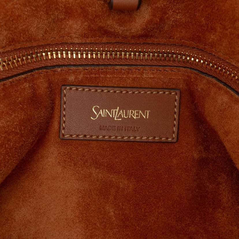 Saint Laurent Leather Y Tote Brown Leather Good condition - Box View
