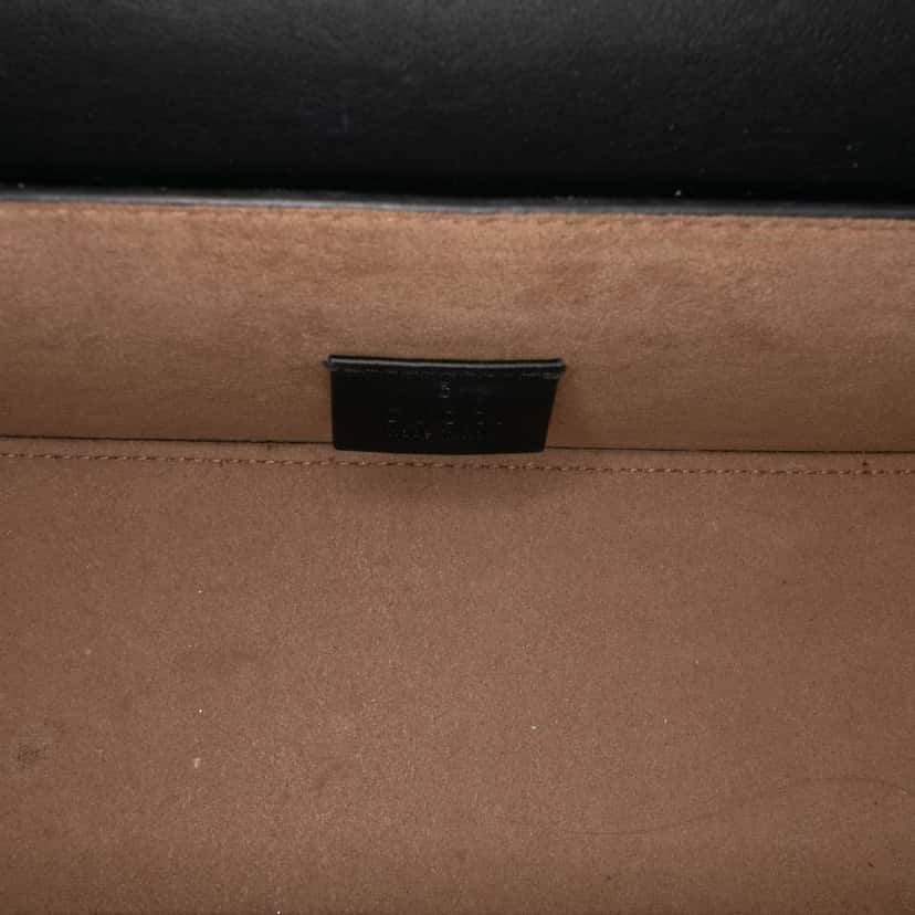 Gucci GG Supreme Bamboo Padlock Satchel Brown Canvas Good condition - Model View