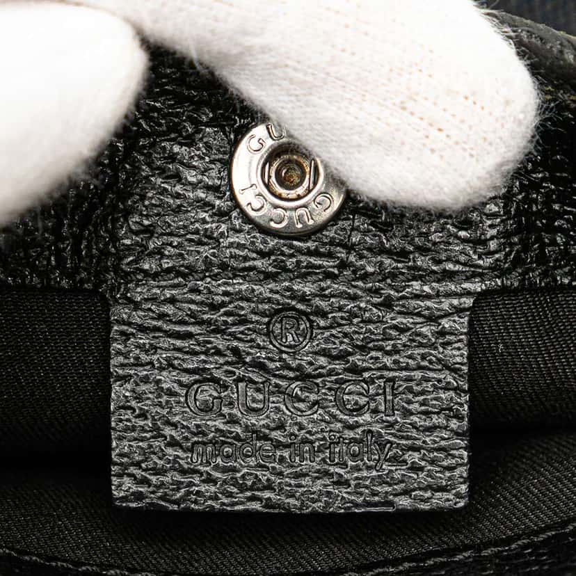 Gucci GG Canvas Web Crossbody Black Canvas Good condition - Box View