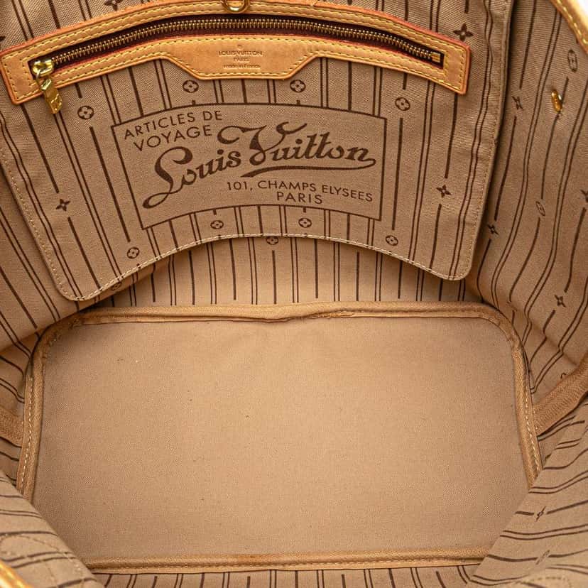 Louis Vuitton Monogram Neverfull MM Brown Canvas Good condition - Model View