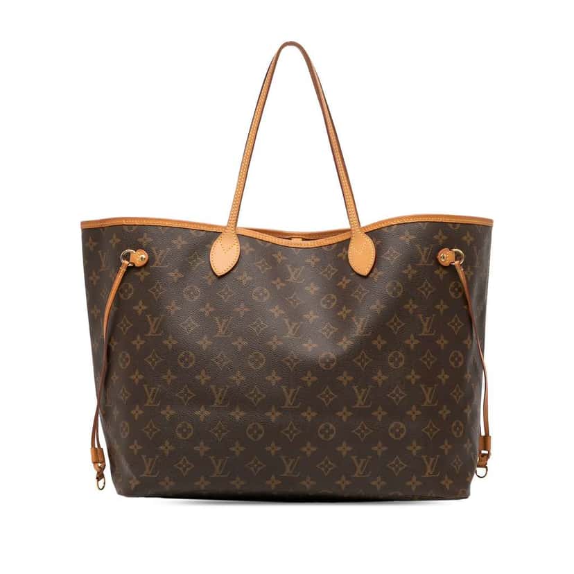 Louis Vuitton Monogram Neverfull GM Brown Good condition - Front View