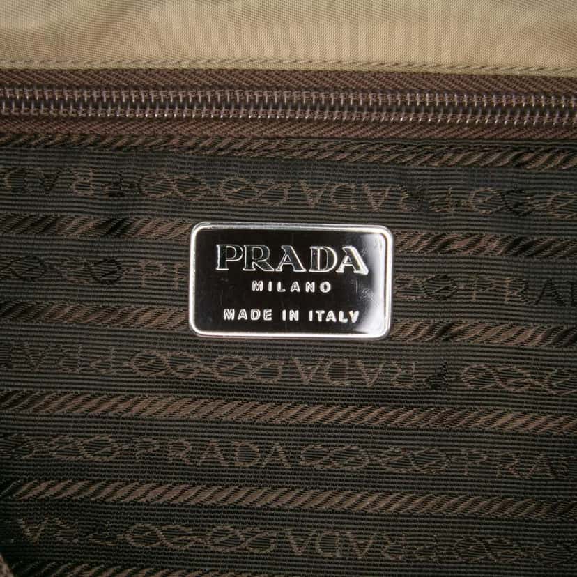 Prada Tessuto Tote Brown Good condition - Box View