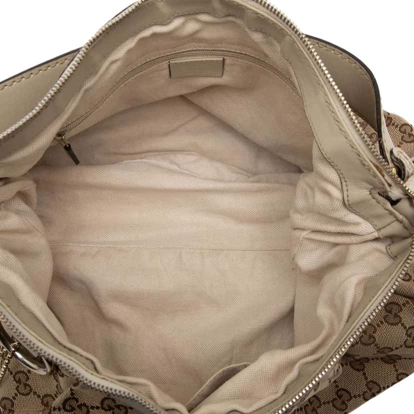 Gucci GG Canvas Sukey Shoulder Bag Brown Canvas Good condition - Model View