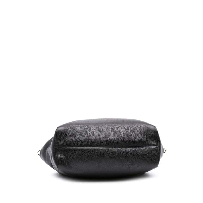 Gucci Leather Swing Convertible Tote Black Leather Good condition - Inside View