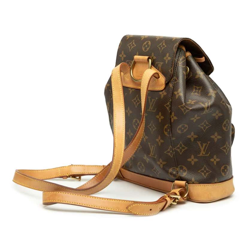 Louis Vuitton Monogram Montsouris PM Brown Good condition - Back View