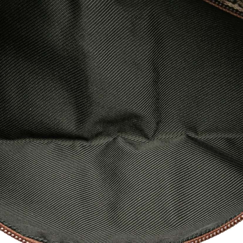 Gucci GG Canvas Double Pocket Belt Bag Brown Canvas Good condition - Model View