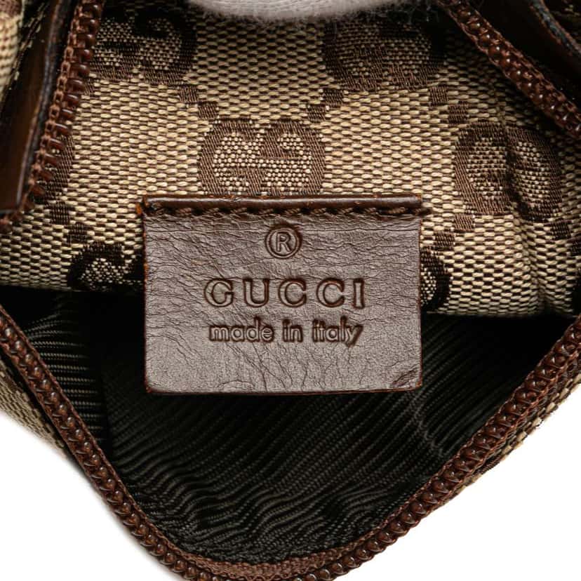 Gucci GG Canvas Double Pocket Belt Bag Brown Canvas Good condition - Box View