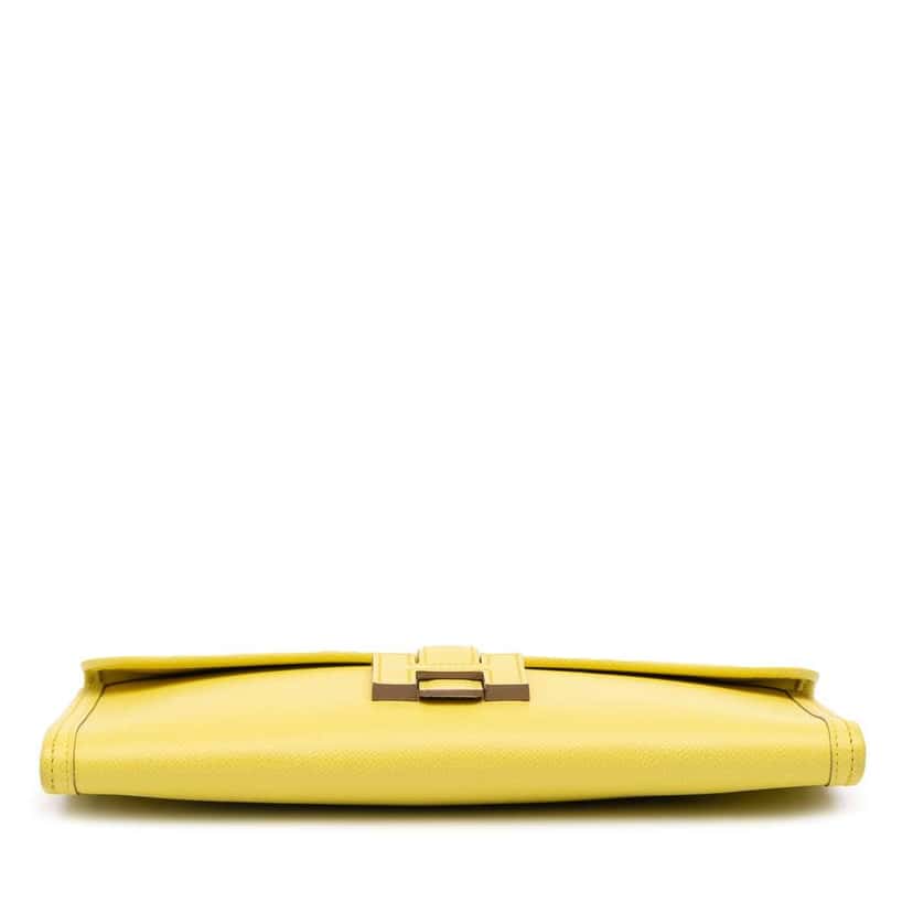 Hermès Swift Jige Elan 29 Yellow Leather Good condition - Inside View