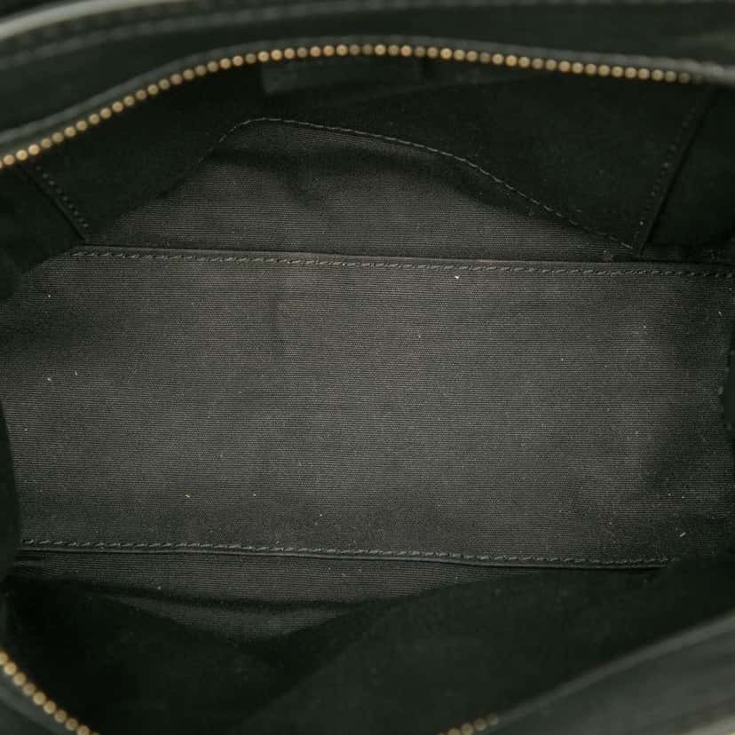Celine Nano Tricolor Canvas and Leather Luggage Tote Brown Canvas Good condition - Model View