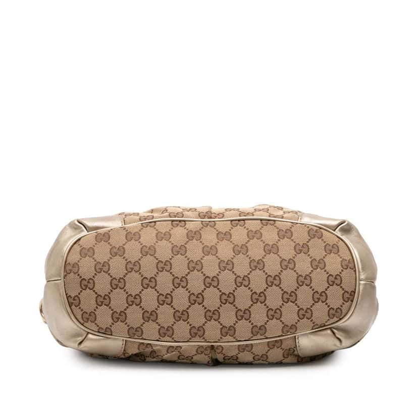 Gucci GG Canvas Sukey Satchel Brown Canvas Good condition - Inside View