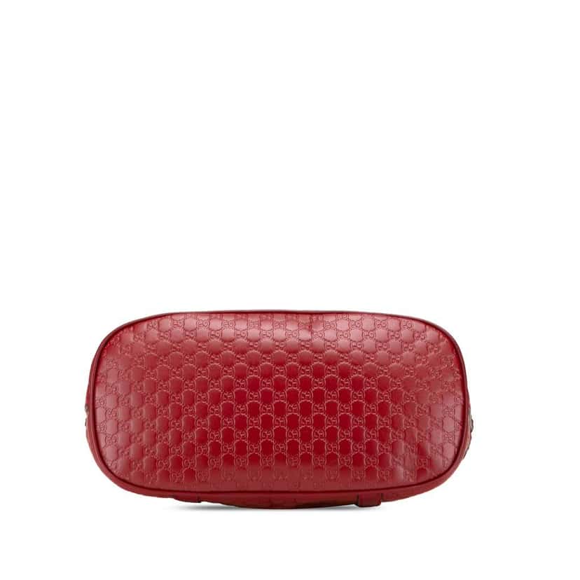 Gucci Mini Microguccissima Dome Satchel Red Leather Good condition - Inside View
