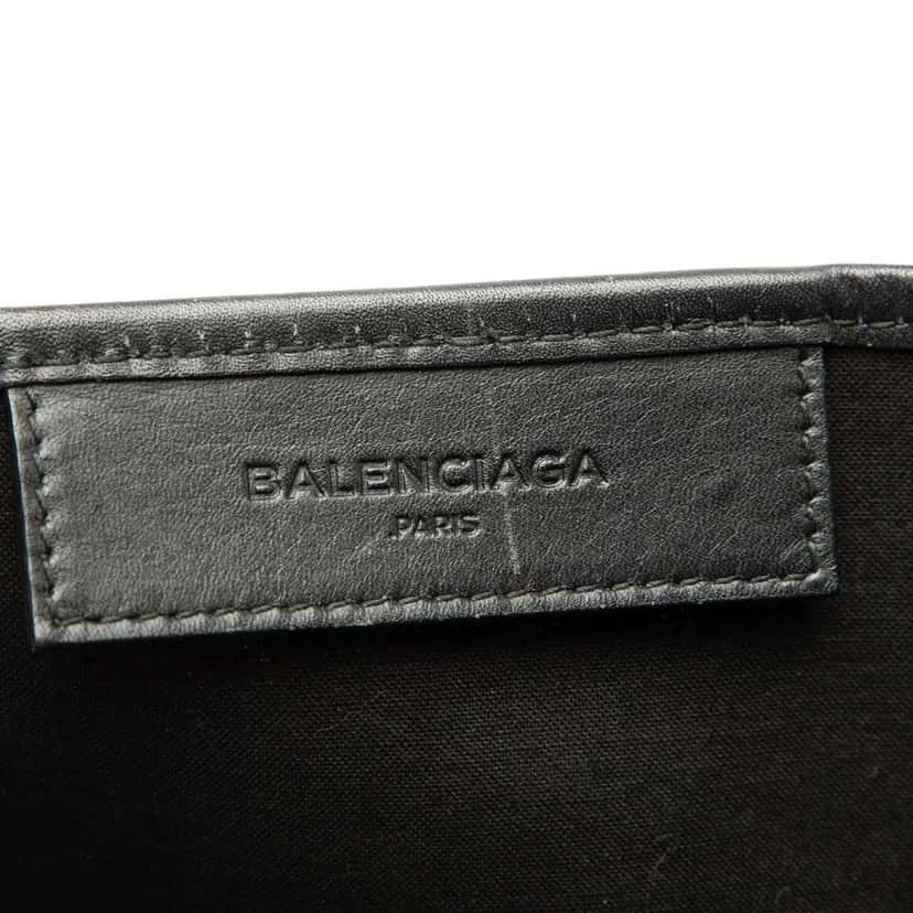 Balenciaga Canvas Navy Cabas Tote S White Canvas Good condition - Box View