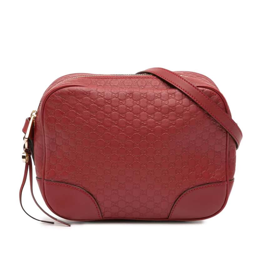 Gucci Microguccissima Bree Crossbody Red Leather Good condition - Front View