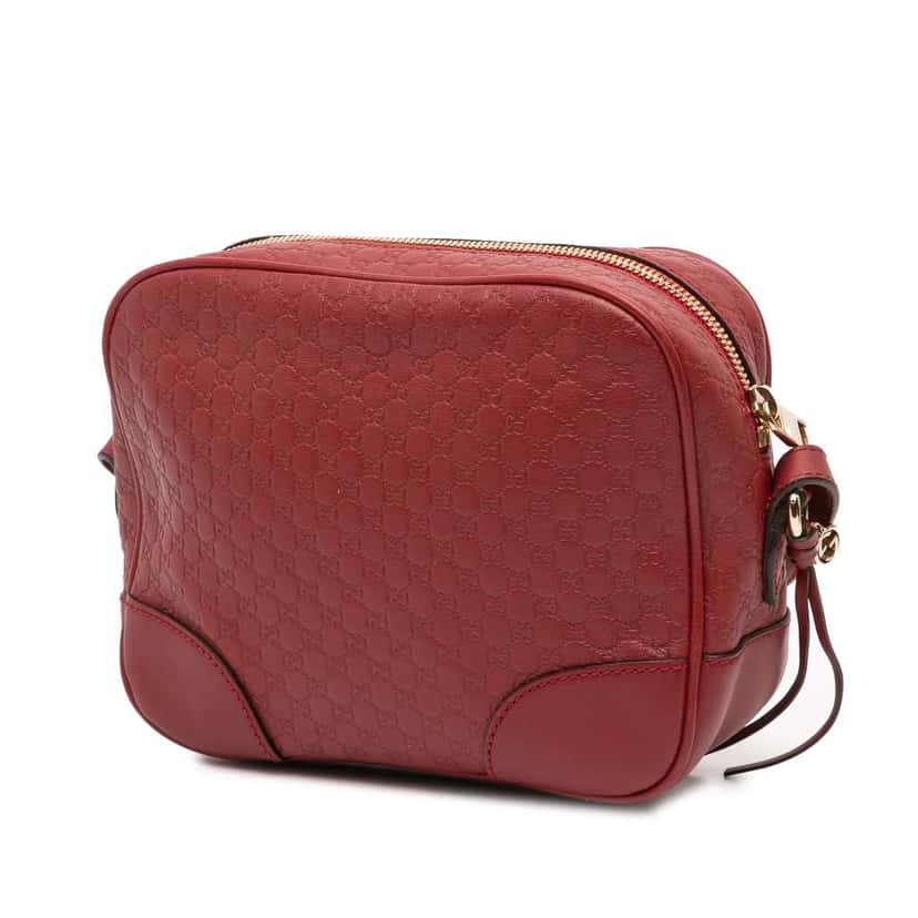 Gucci Microguccissima Bree Crossbody Red Leather Good condition - Back View