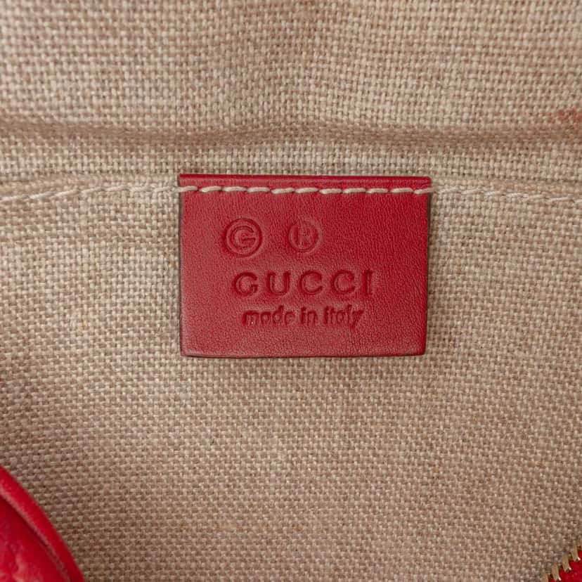 Gucci Microguccissima Bree Crossbody Red Leather Good condition - Box View