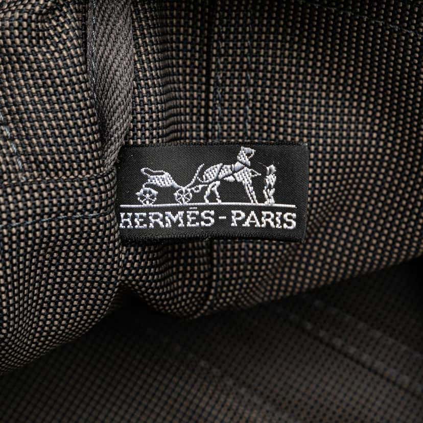 Hermès Canvas Herline MM Grey Canvas Good condition - Box View