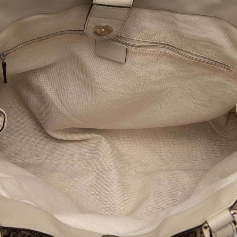 Gucci Large GG Canvas Sukey Tote Brown Canvas Good condition - Model View