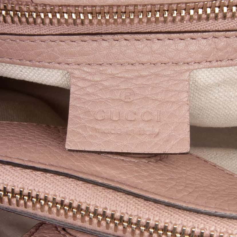 Gucci Medium Calfskin Bamboo Shopper Satchel Pink Leather Good condition - Box View