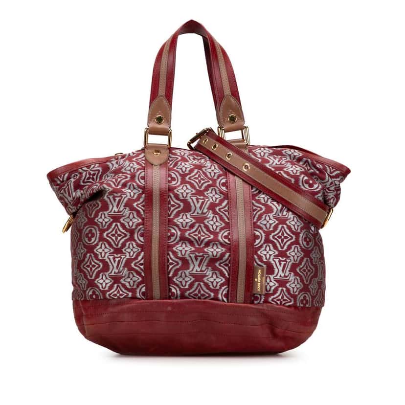 Louis Vuitton Limited Edition Monogram Jacquard Aviator Red Canvas Good condition - Front View