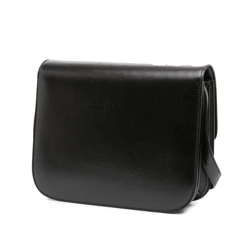 Celine Medium Calfskin Classic Box Black Leather Good condition - Back View