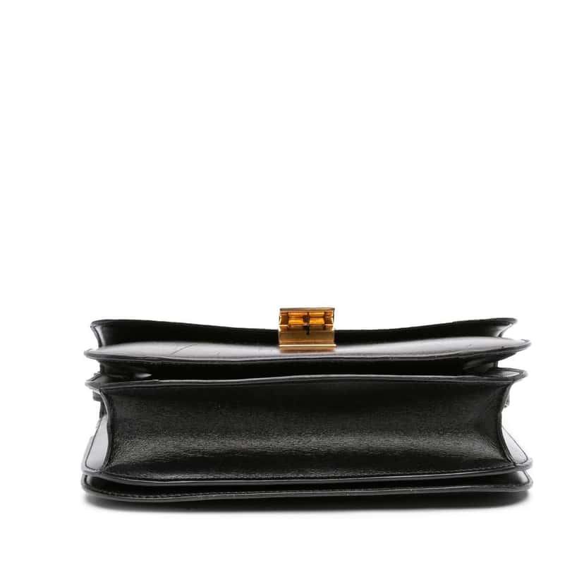 Celine Medium Calfskin Classic Box Black Leather Good condition - Inside View