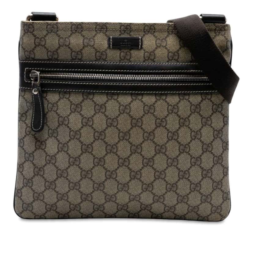 Gucci GG Supreme Crossbody Brown Canvas Good condition - Front View