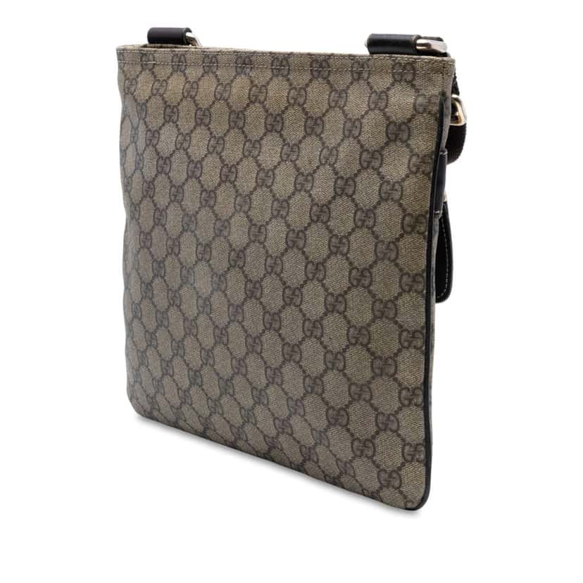 Gucci GG Supreme Crossbody Brown Canvas Good condition - Back View