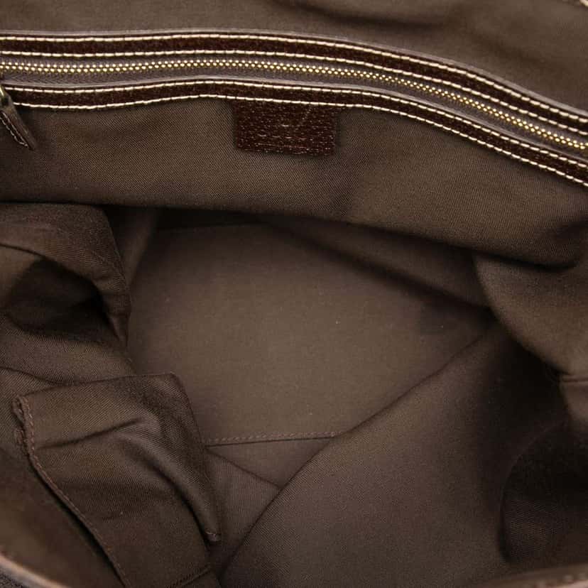 Gucci GG Canvas Charmy Tote Brown Canvas Good condition - Model View