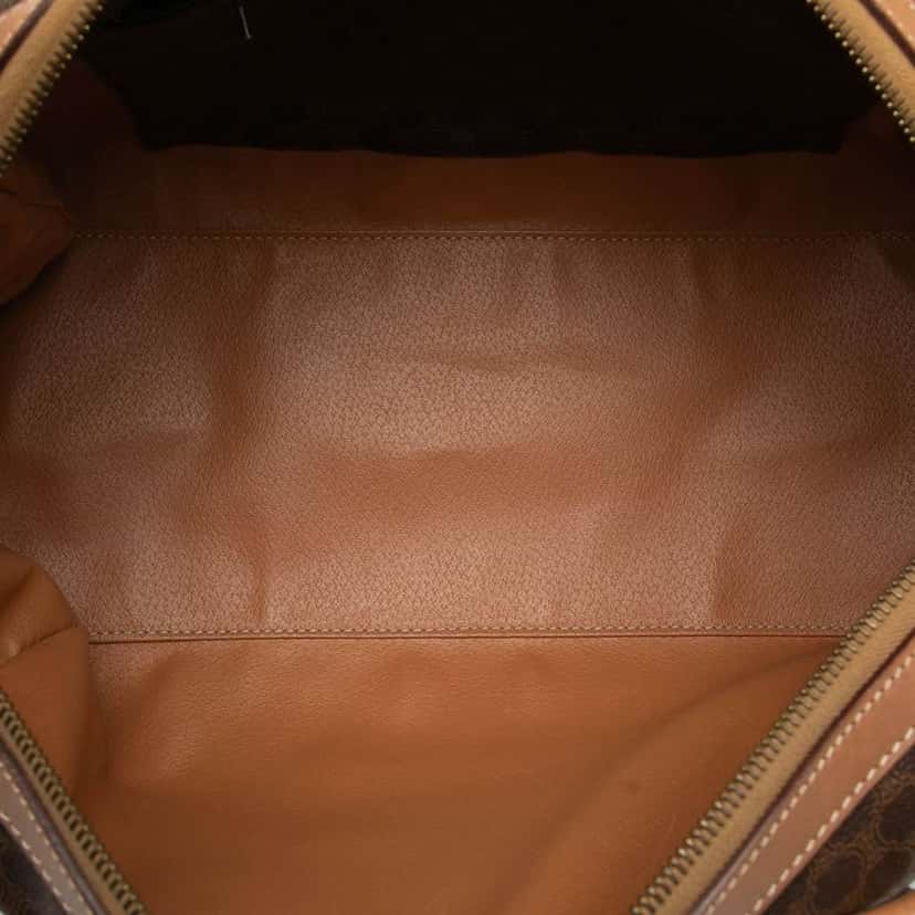 Celine Macadam Coated Canvas Boston Bag Brown Canvas Good condition - Model View
