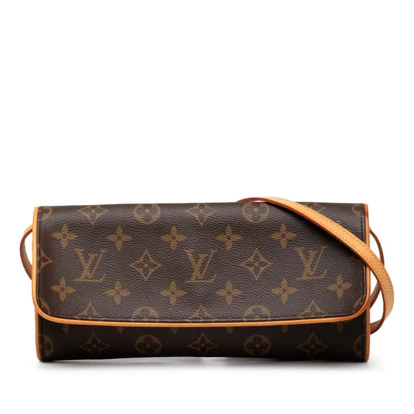 Louis Vuitton Monogram Pochette Twin GM Brown Good condition - Front View