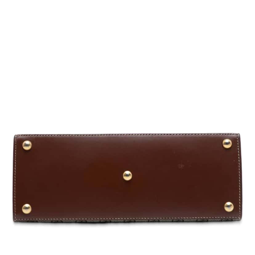 Gucci Small GG Supreme Padlock Satchel Brown Canvas Good condition - Inside View