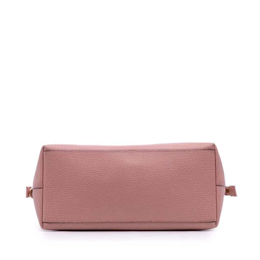 Gucci Medium Leather GG Charm Dome Satchel Pink Leather Good condition - Inside View