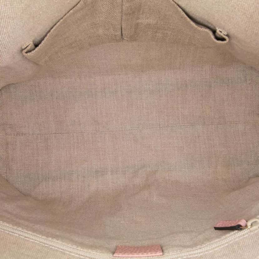 Gucci Medium Leather GG Charm Dome Satchel Pink Leather Good condition - Model View