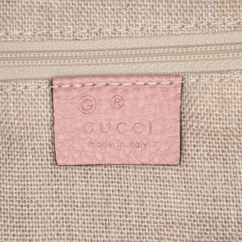 Gucci Medium Leather GG Charm Dome Satchel Pink Leather Good condition - Box View