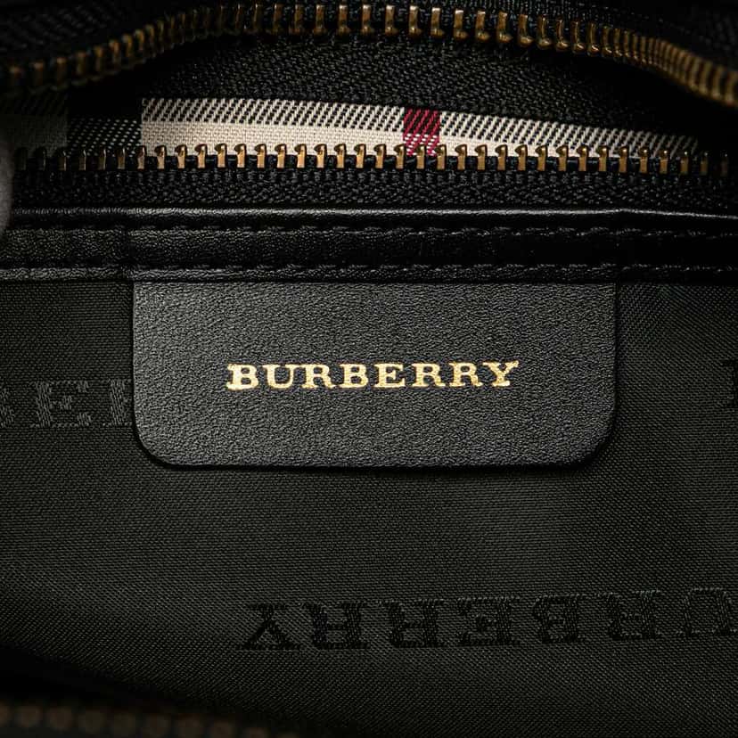 Burberry Medium Leather Dome Handbag Black Leather Good condition - Box View