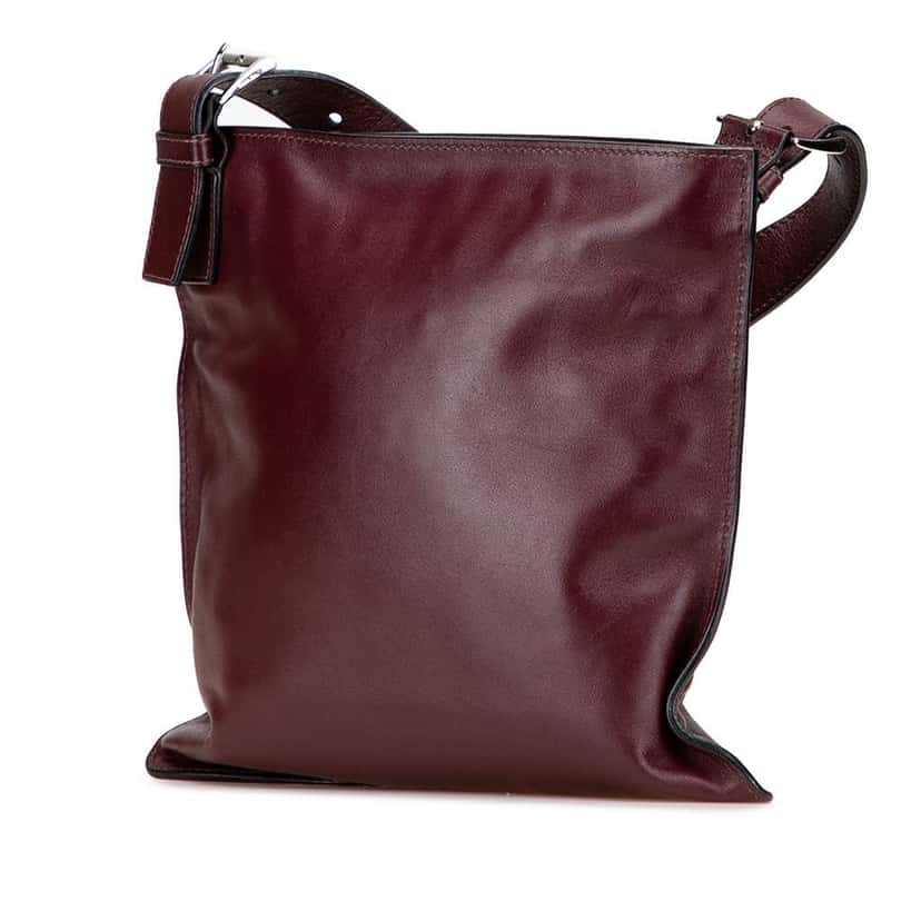 Prada Grace Lux Front Pocket Crossbody Red Leather Good condition - Back View