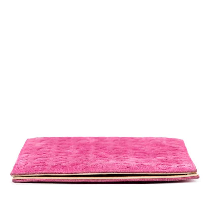Celine C Macadam Suede Crossbody Pink Leather Very good condition - Inside View