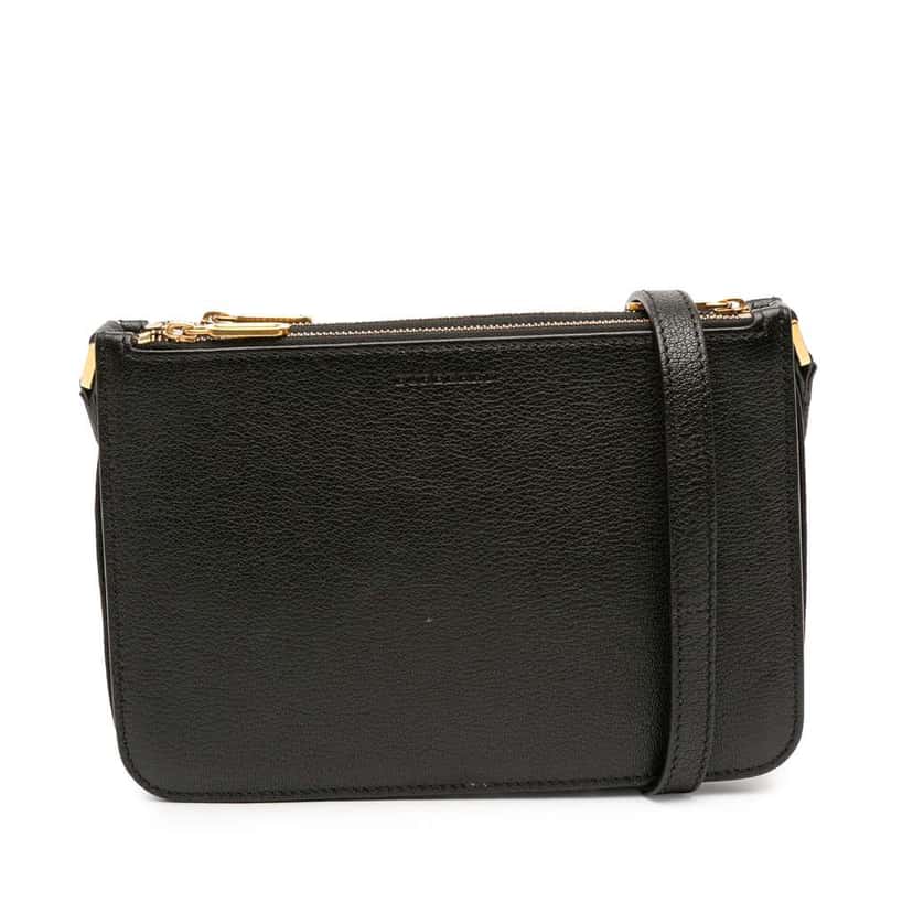 Burberry Leather Crossbody Black Leather Good condition - Front View
