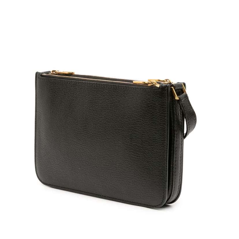 Burberry Leather Crossbody Black Leather Good condition - Back View