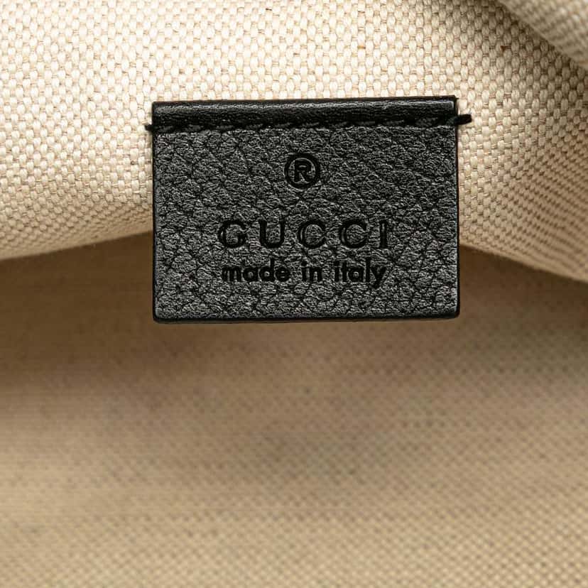 Gucci GG Velvet Web Bucket Black Velvet Good condition - Box View