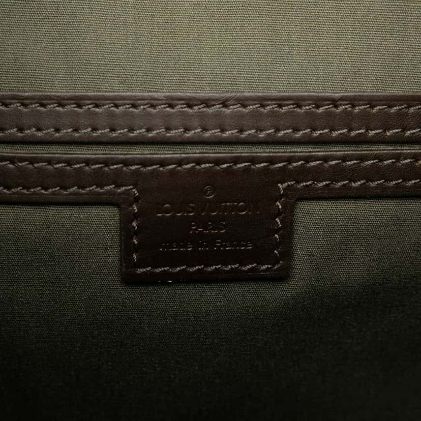 Louis Vuitton Monogram Mini Lin Montsouris GM Green Canvas Good condition - Box View